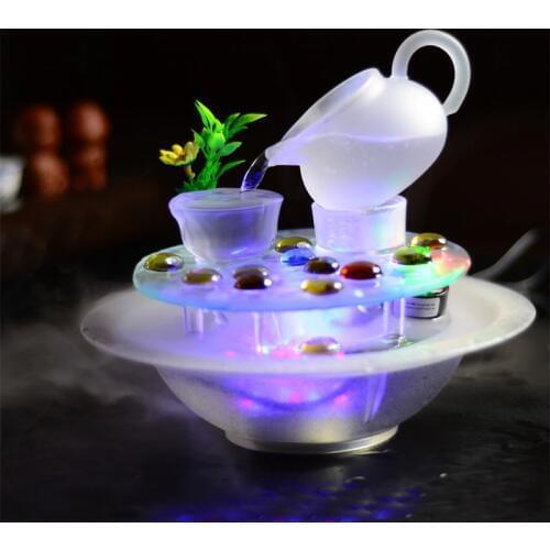 Feng Shui water fountain teapots sets fountain office home decoration new year gifts