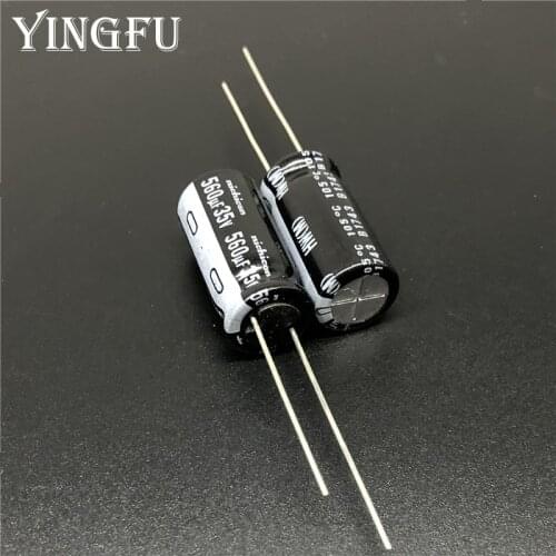 5pcs/50pcs 560uF 35V Japan NICHICON HW Series 10x20mm High Ripple Low Impedance 35V560uF Motherboard Capacitor