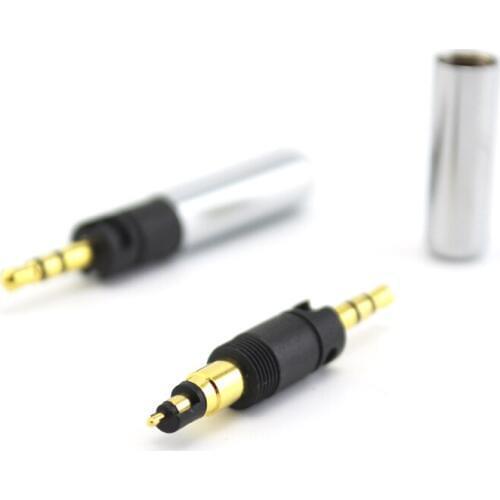 Hot selling Free shipping 10pcs 2.5mm 3poles For HD598 HD558 HD518 Earphone Headphone