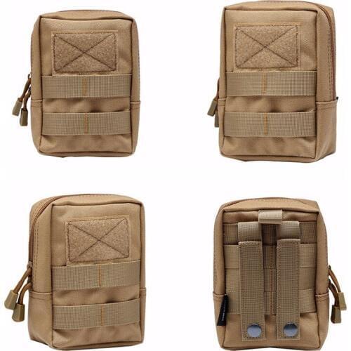 Multifunctional 1000D Outdoor Military Tactical Waist Bag EDC Molle Tool Zipper Waist Pack Accessory Durable Belt Pouch