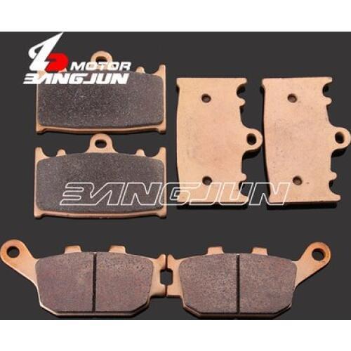 Motorcycle Front Rear Metal Brake Pads For SUZUKI GSX650 2008-2012 GSF650 2007-2014 ABS