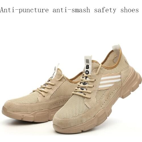 New safety shoes Anti-puncture and anti-smash military tactical outdoor protective shoes non-slip wear-resistant work boots