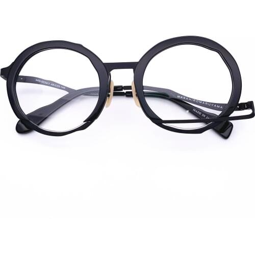 Belight Optical Women Men Japan Irregular Design Vintage Glass Prescription Eyeglasses Optical Spectacle Frame Eyewear MM-0034