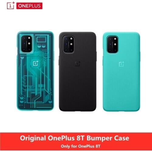 Original OnePlus 8T Case Phone Protective Cover Technology Light Current Bumper Wrapped Fitted Case For OnePlus 8T 8 T