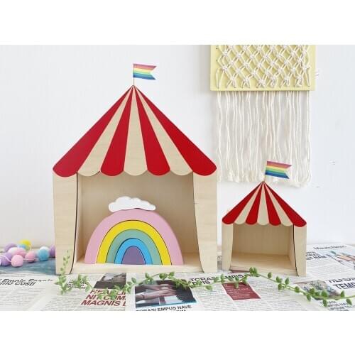 Kids Room House Shelf Wooden Wall Shelf Children Room Decoration Scandinavian Wooden Cloud Shelf For Kids Nursery Decoration