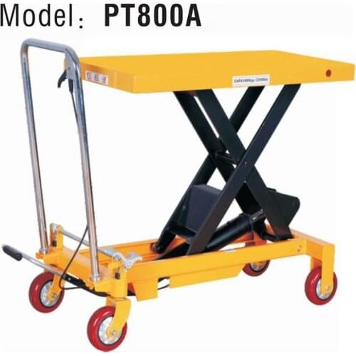 Hand push hydraulic lifting platform truck Pedal lifting platform truck Mobile platform lift truck
