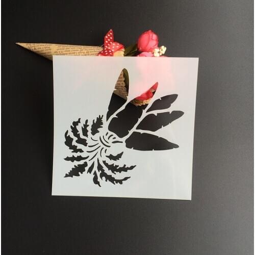 1Pcs 13*13cm Scapbook Stencil Cake Decorating Tool scrapbooking DIY Decorating Stencil Fondant Pattern Printing Spray Template