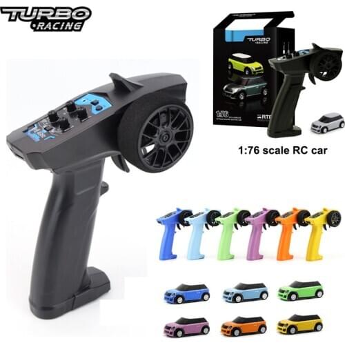 Turbo Racing 1:76 RC Car Mini Full Proportional Wholesale Electric Race RTR Car Kit 2.4GHZ Racing Experience Car New Patent Car