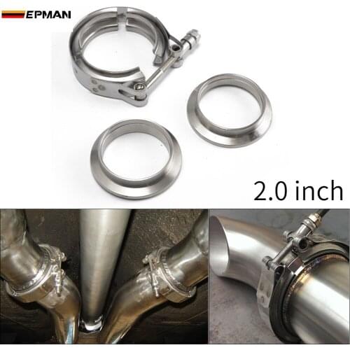 Universal Upgraded 2.0" V-band clamp fit all style exhaust system EP-VKG20