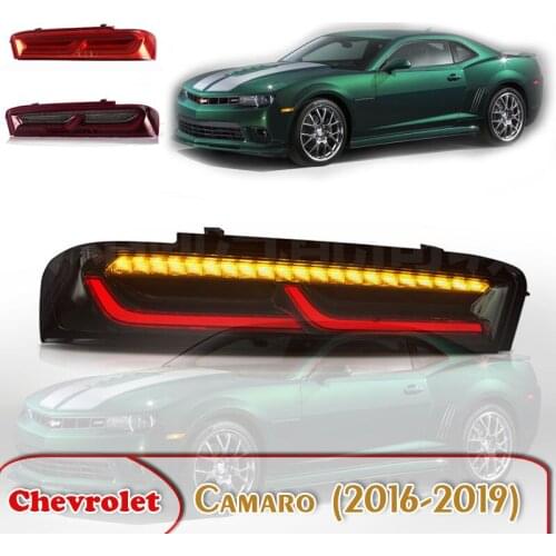 For Chevrolet Camaro (2016-2019) Tail Light Assembly Modification LED Streamer Rear Dynamic Turn Signal Brake/Fog Light Assembly