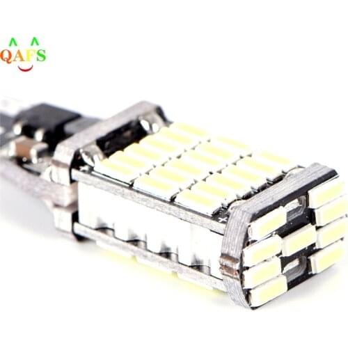 1PCS T15 W16W 45 SMD 4014 Error Free LED Car Reverse Back Light Bulbs 6000K White (L*W):4cm*1cm
