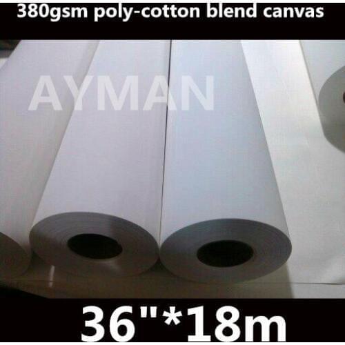 36in Digital inkjet pre printing poly/cotton blend matt oil canvas