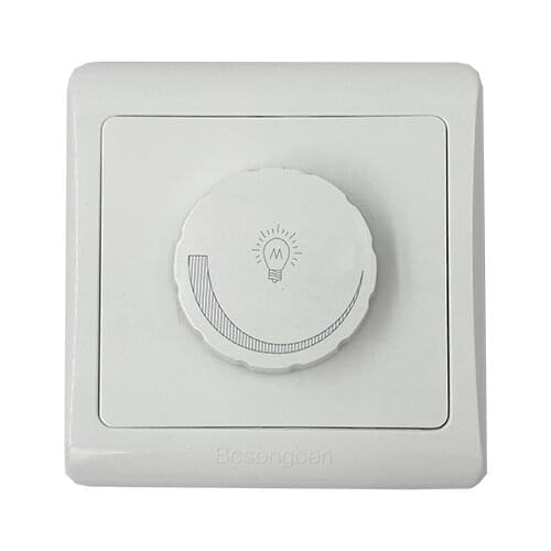 6-450W 220V Dimmer Switch Concealed Installation LED Dimming Controller 86 Type For Dimmable Ceiling Light Downlight Spotlight