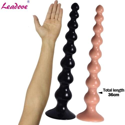 8 Beads 36cm Long Anal Beads Anus Balls Female G-spot Stimulate Butt Anal Plug Prostate Massage Sex Toys For Woman Men GS0436
