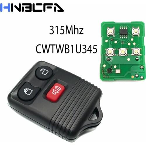 315MHz CWTWB1U345 Car remote Key For Ford Escape F 150 Explorer 2001 - 2007 Car Key With Battery 3 Buttons