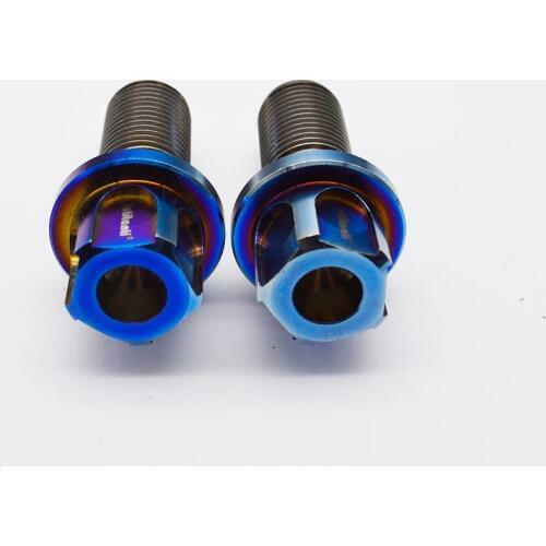 Titanium alloy auto parts anti-theft wheel hub bolts