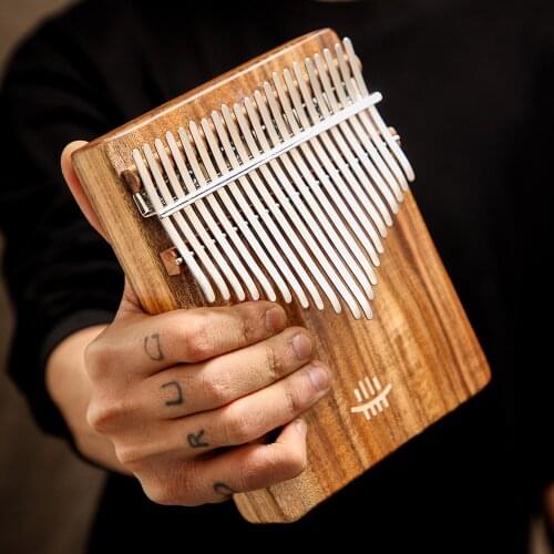 Hluru 17 Key Kalimba Instrument Professional Thumb Piano Full Solid Wood 21 Key Kalimba Mbira Musical Instrument For Beginner