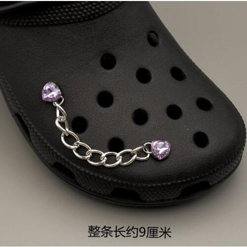 Fashion Croc Charms Shoes Decorations Quality Punk Shoes Decorations Shoes Designer for Clogs Chain Shoes Accessorices for Adult