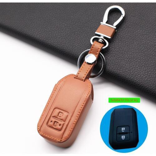 2020 Fashion Style Genuine Leather Car Key Cover Case Set for suzuki swift 2017 2018 wagon r 2 Button Remote Key Hold