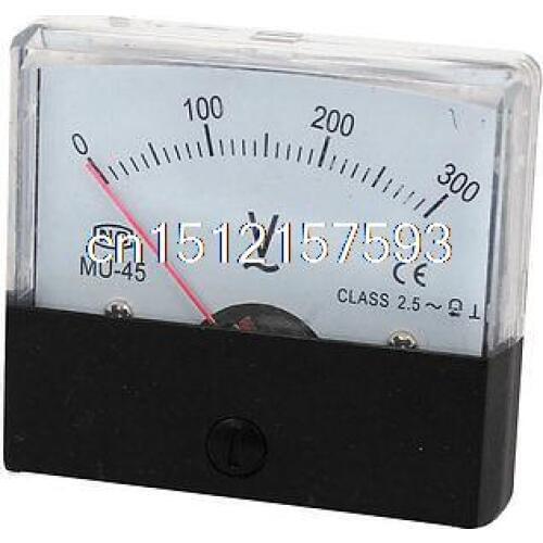 MU-45 Fine Tuning Dial Analog Volt Panel Meter Gauge AC 0-300V