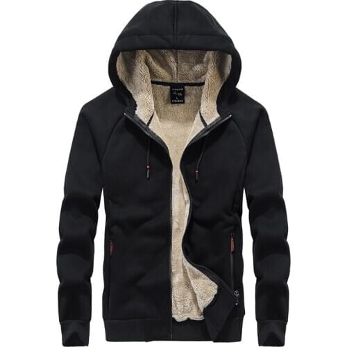 Sweatshirts Mens 6XL ,7XL, 8XL Winter Thicken Fleece Hoody Hip Hop Hoodies Sportswear Men Soild Color Coats Sudadera Hombre