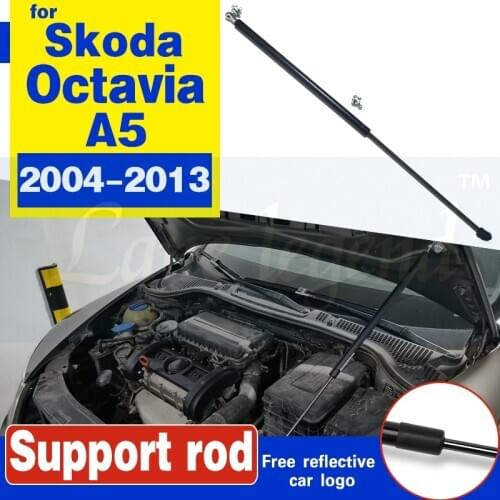 Car Refit Bonnet Hood Cover Gas Shock Absorber Lift Strut Bars Support Rod Hydraulic Rod for Skoda Octavia A5 MK2 (1Z) 2004-2013