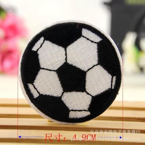 Wholesale Cartoon Iron-on Sew-on Lovely Football Embroidered Cloth Patch For Clothing Boys