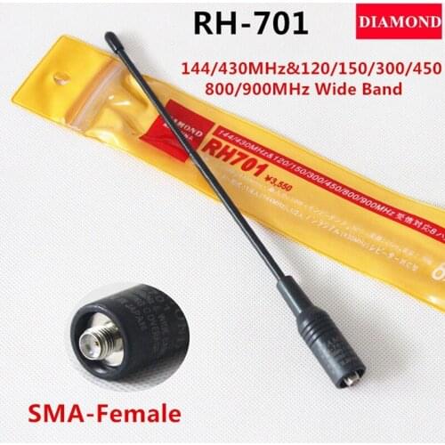 RH701 SMA-Female/Male/BNC 144/430MHz Dual Band Antenna for BaoFeng Kenwood TYT WOUXU Two-way radio