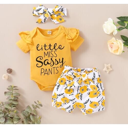 Print Newborn Infant Baby Girl Romper Jumpsuit With Underwear Short Sleeve Sunsuit Summer Clothes Outfit 0-18m