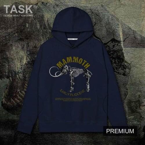 Animal Mammuthus primigenius Mammoth Glacial century Elephantidae Hoody Popular loose hooded long sleeve thick coat hoodies 01
