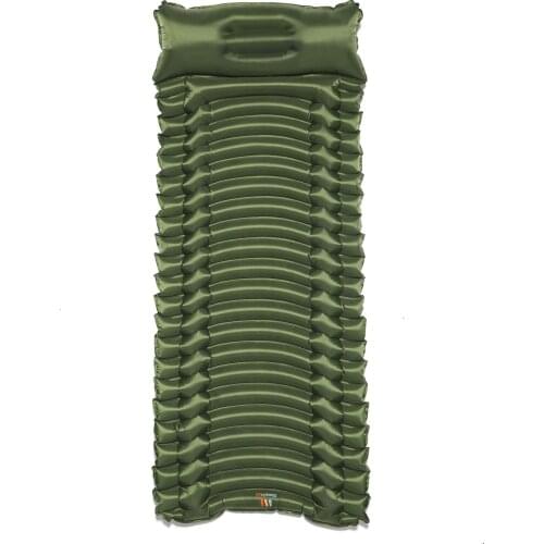 Outdoor Camping Moisture-Proof Cushion Single Nylon Composite TPU Air Cushion Portable Inflatable Cushion With Pillow Style