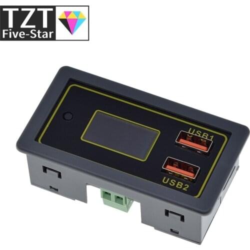 ZK-BC 4.5-32v 12v 24v Lead-acid lithium battery Voltmeter ammeter 18650 capacity tester battery monitor USB quick charger QC3.0