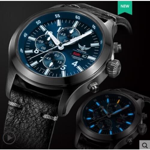 Xonix Men's Watch With Leather Strap