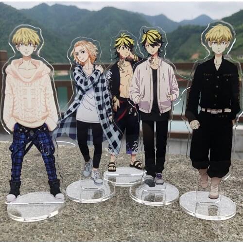 Japan Anime Tokyo Revengers Hanagaki Takemichi Sano Manjiro Cartoon Acrylic Stand Figure Model Plate Collection Desktop Toy Gift
