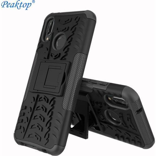 Hard Armor Phone Stand Case for Huawei Mate 10 P10 Lite P9 P8 P20 Lite Pro 2017 P Smart Honor 9 8 Lite 7X Cases PC TPU Cover