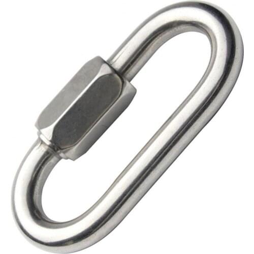 1Pc Stainless Steel Carabiner Screw Locking Gate Hook Snap Clip Outdoor Tool