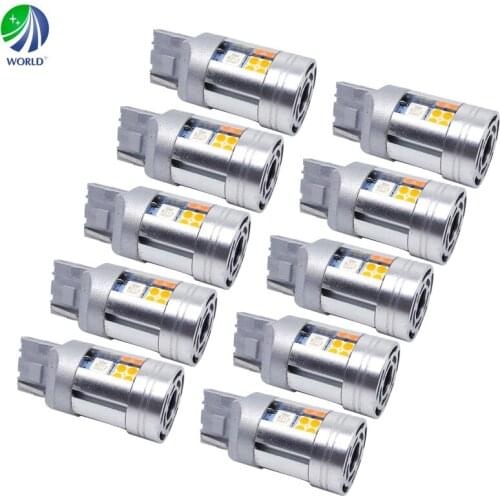 10Pcs Anti-Hyper Flash,7440/7443/T20,Car LED Light,LED Turn Light,LED Brake Light,W21-5W, 21W, 5W, W3X16Q, ECE