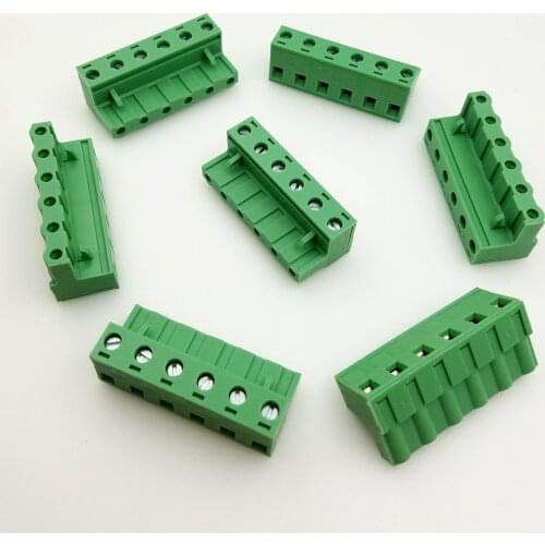 10 Pcs KF2EDGK KF2EDGV 2P 7.5mm or 7.62mm 300V Plug-in PCB Terminal Block MSTB2.5