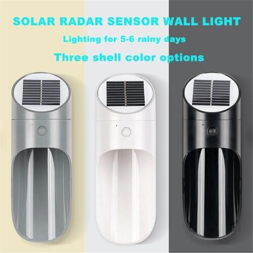 15 LED Solar Light Outdoor Solar Radar Sensor Wall Lamp Waterproof IP65 For Garden Pathway Fence Front Door Security Wall Light