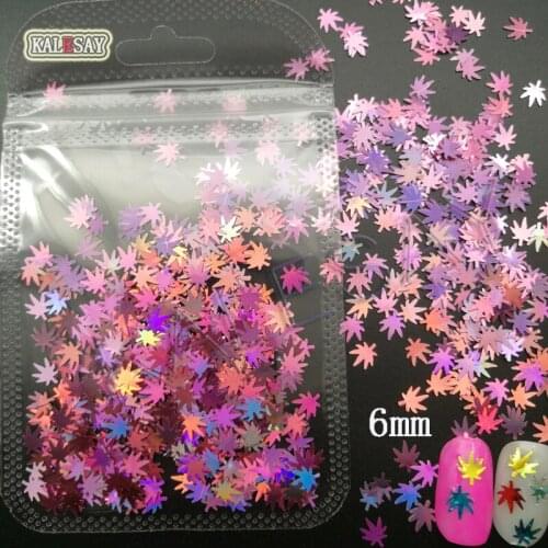 2.5g Glitter Laser Pink Flake Sparkly Sequins Irregular Paillettes leaf DIY Gel Polish Manicure Nail Art Decorations Accessories