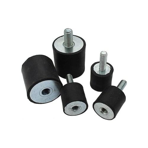 2pcs M3 M4 M5 M6 natural rubber shock absorber screws cushion buffer screw damping pad bolt Inner outer thread bolts