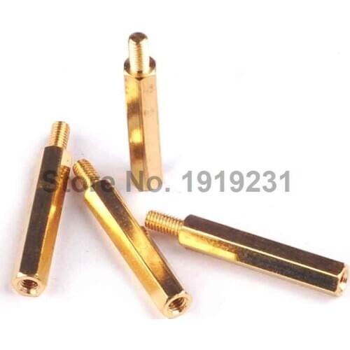 20PCS 25 6 Copper Pillars Height M3 (Thread 6 mm)