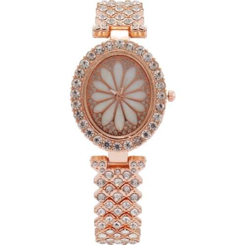 2021 Women Fashion Luxury Wristwatch Analog Quartz Vogue Watch Rhinestone Bracelet Lady Crystal Wrist Watches Relogio Feminino