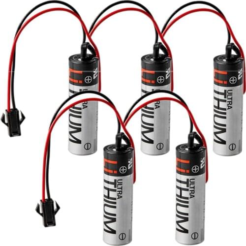 5PCS ER6V/3.6V for Mitsubishi M70 M60 PLC Battery ER6VC119A ER6VC119B LS4500 3.6V Lithium Battery for TOSHIBA made in Japan