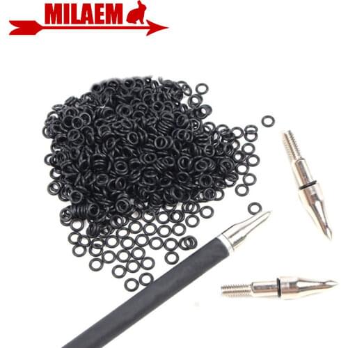 50/100pcs Archery Arrowhead Points Locks O Ring Rubber Washers Target Broadheads Arrow Point Tips Outdoor Sports Accessories