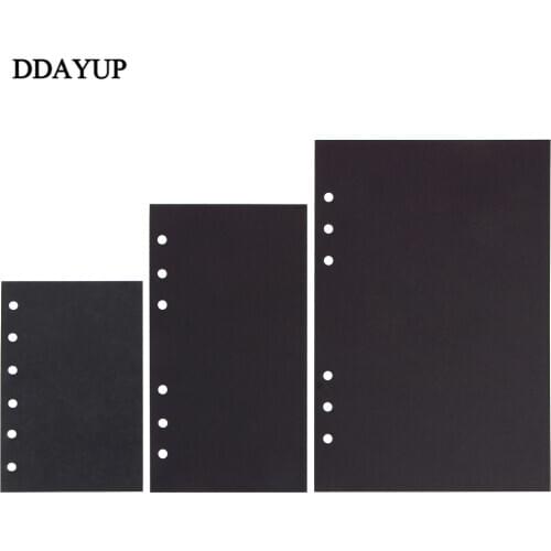 Notebooks Filler Papers Crafts Inner 40 Sheets Black Card Handmade Inside Pages Stationery Office School Supplies