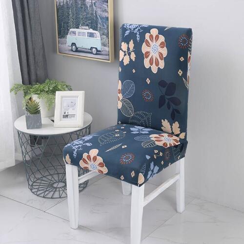 Chair Covers Spandex Anti-dirty Kitchen Seat Protector Cover Stretch Chair Seat Case for Banquet Wedding coprisedie 1/2/4/6pcs