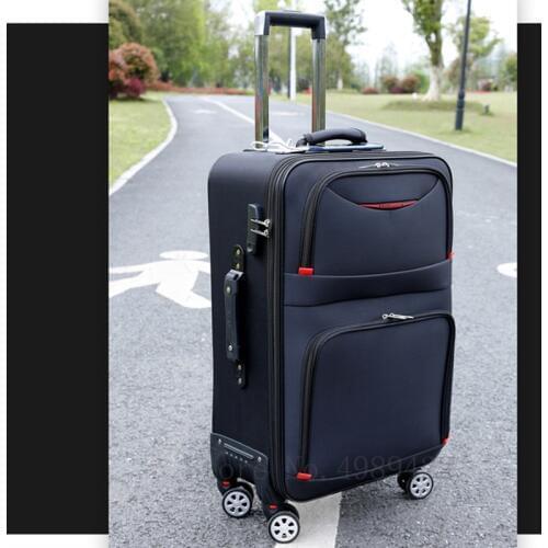 High quality waterproof Oxford Rolling Luggage Spinner men Business Brand Suitcase Wheels 20 inch Cabin Trolley High capacity
