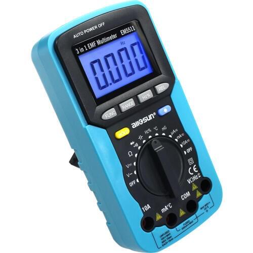 ALL SUN EM5511 3in1 Auto Range Digital Multimeter Voltmeter Ammeter Ohmmeter DC AC EMF Multimeter