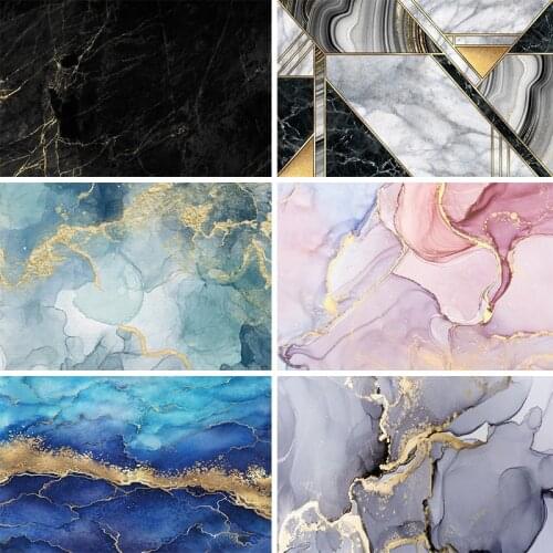 Laeacco Black Marble Pattern Texture Gradient Solid Color Photography Backdrop Baby Photocall Photo Backgrounds For Photo Studio